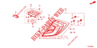 LUZ TRASEIRA/LUZ MATRICULA (PGM FI)  para Honda CIVIC DIESEL 1.6 ENTRY 5 portas automática de 9 velocidades 2018