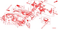 SUPERIOR PAINEL INSTR (LH) para Honda CIVIC DIESEL 1.6 ENTRY 5 portas automática de 9 velocidades 2018