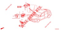 AR CONDICIONADO (CAPTEUR) para Honda CIVIC DIESEL 1.6 MID 5 portas 6 velocidades manuais 2018