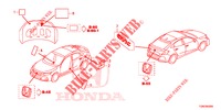 EMBLEMAS/ETIQUETAS CUIDADO  para Honda CIVIC DIESEL 1.6 MID 5 portas 6 velocidades manuais 2018