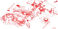 SUPERIOR PAINEL INSTR (LH) para Honda CIVIC DIESEL 1.6 S 5 portas 6 velocidades manuais 2018