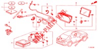 CABO LIGACAO SIST. NAVEGACAO (KIT)  para Honda ACCORD 2.0 EX 4 portas automática de 5 velocidades 2013