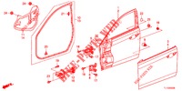 PAINEIS PORTAS FRENTE(2 PORTAS)  para Honda ACCORD 2.0 EX 4 portas automática de 5 velocidades 2013