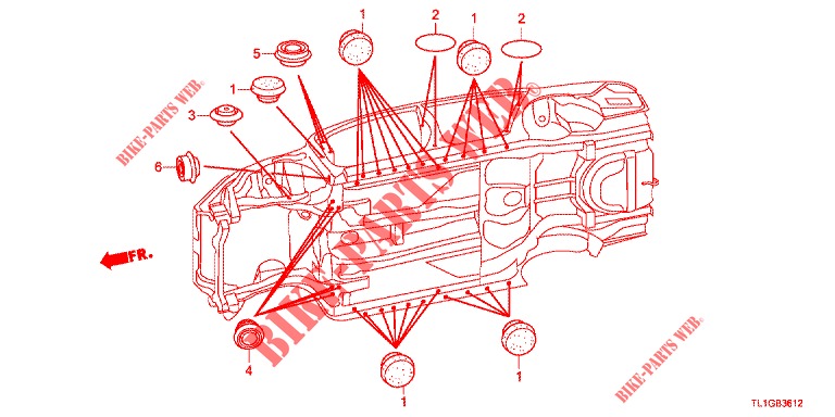 OLHAL (INFERIEUR) para Honda ACCORD 2.0 EX 4 portas automática de 5 velocidades 2013