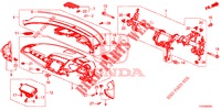 SUPERIOR PAINEL INSTR (RH) para Honda CIVIC DIESEL 1.6 MID 4 portas 6 velocidades manuais 2018