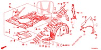 GUARDA LAMAS FRENTE  para Honda CIVIC 1.4 ES 5 portas 6 velocidades manuais 2012