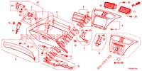 GUARNICAO INSTRUMENTOS (COTE DE PASSAGER) (RH) para Honda CIVIC 1.4 ES 5 portas 6 velocidades manuais 2012