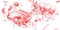 SUPERIOR PAINEL INSTR (RH) para Honda CIVIC 1.4 ES 5 portas 6 velocidades manuais 2012