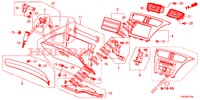 GUARNICAO INSTRUMENTOS (COTE DE PASSAGER) (RH) para Honda CIVIC 1.4 S 5 portas 6 velocidades manuais 2012