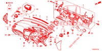 SUPERIOR PAINEL INSTR (RH) para Honda CIVIC 1.4 SE 5 portas 6 velocidades manuais 2012