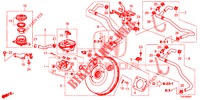 BOMBA PRINCIPAL TRAVOES/SERVO FREIO (RH) para Honda CIVIC 1.8 ES 5 portas 6 velocidades manuais 2012