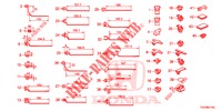CINTA CABLAGEM/SUPORTE(D.)  para Honda CIVIC 1.8 ES 5 portas 6 velocidades manuais 2012