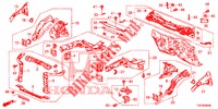 DIVISORIA FRENTE/TABLIER  para Honda CIVIC 1.8 ES 5 portas 6 velocidades manuais 2012