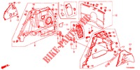 FORRO LAT. PORTA MALAS  para Honda CIVIC 1.8 ES 5 portas 6 velocidades manuais 2012