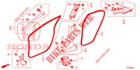GUARNICAO PILAR (RH) para Honda CIVIC 1.8 ES 5 portas 6 velocidades manuais 2012