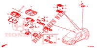 LUZ INTERIOR  para Honda CIVIC 1.8 ES 5 portas 6 velocidades manuais 2012