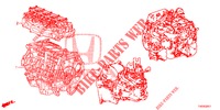 CONJ. MOTOR/CONJ. CAIXA VELOCIDADES (1.8L) para Honda CIVIC 1.8 ES 5 portas automática de 5 velocidades 2012