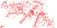 FORRO LAT. PORTA MALAS  para Honda CIVIC 1.8 ES 5 portas automática de 5 velocidades 2012