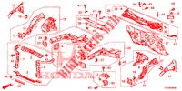 DIVISORIA FRENTE/TABLIER  para Honda CIVIC 1.8 EX 5 portas 6 velocidades manuais 2012