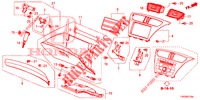 GUARNICAO INSTRUMENTOS (COTE DE PASSAGER) (RH) para Honda CIVIC 1.8 EX 5 portas 6 velocidades manuais 2012