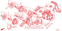 AR CONDICIONADO (COMPRESSEUR) (1.8L) para Honda CIVIC 1.8 EX 5 portas automática de 5 velocidades 2012