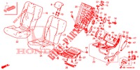 BANCO TRASEIRO/CINTO SEGURANCA (G.) para Honda CIVIC 1.8 S 5 portas automática de 5 velocidades 2012