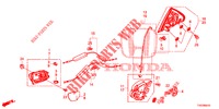 FECHOS PORTAS TRASEIRAS/MANIVELA EXTERNA  para Honda CIVIC 1.8 S 5 portas automática de 5 velocidades 2012