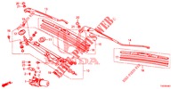 LIMPA PARA BRISAS (RH) para Honda CIVIC 1.8 S 5 portas automática de 5 velocidades 2012