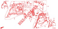 FORRO LAT. PORTA MALAS  para Honda CIVIC 1.8 SE 5 portas 6 velocidades manuais 2012