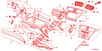 GUARNICAO INSTRUMENTOS (COTE DE PASSAGER) (RH) para Honda CIVIC 1.8 SE 5 portas 6 velocidades manuais 2012