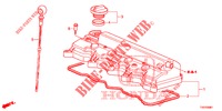 TAMPA CABECA MOTOR (1.8L) para Honda CIVIC 1.8 SE 5 portas 6 velocidades manuais 2012
