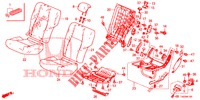 BANCO TRASEIRO/CINTO SEGURANCA (G.) para Honda CIVIC 1.8 SE 5 portas automática de 5 velocidades 2012