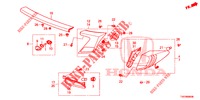 LUZ TRASEIRA/LUZ MATRICULA (PGM FI)  para Honda CIVIC 1.8 SE 5 portas automática de 5 velocidades 2012