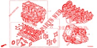 CONJ. MOTOR/CONJ. CAIXA VELOCIDADES (DIESEL) (2.2L) para Honda CIVIC DIESEL 2.2 ES 5 portas 6 velocidades manuais 2012
