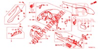 GUARNICAO INSTRUMENTOS (COTE DE CONDUCTEUR) (RH) para Honda CIVIC DIESEL 2.2 ES 5 portas 6 velocidades manuais 2012