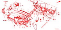 SUPERIOR PAINEL INSTR (RH) para Honda CIVIC DIESEL 2.2 ES 5 portas 6 velocidades manuais 2012