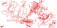 BANCO TRASEIRO/CINTO SEGURANCA (G.) para Honda CIVIC DIESEL 2.2 EXCLUSIVE 5 portas 6 velocidades manuais 2012