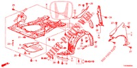 GUARDA LAMAS FRENTE  para Honda CIVIC DIESEL 2.2 EXCLUSIVE 5 portas 6 velocidades manuais 2012