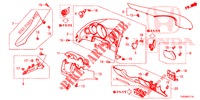 GUARNICAO INSTRUMENTOS (COTE DE CONDUCTEUR) (RH) para Honda CIVIC DIESEL 2.2 EXCLUSIVE 5 portas 6 velocidades manuais 2012