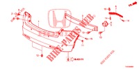 PARA CHOQUES TRASEIRO  para Honda CIVIC DIESEL 2.2 EXCLUSIVE 5 portas 6 velocidades manuais 2012
