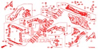DIVISORIA FRENTE/TABLIER  para Honda CIVIC DIESEL 2.2 ELEGANCE 5 portas 6 velocidades manuais 2012