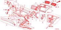 GUARNICAO INSTRUMENTOS (COTE DE PASSAGER) (RH) para Honda CIVIC 1.4 S 5 portas 6 velocidades manuais 2013