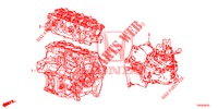 CONJ. MOTOR/CONJ. CAIXA VELOCIDADES (1.4L) para Honda CIVIC 1.4 SE 5 portas 6 velocidades manuais 2013