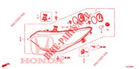 FAROL  para Honda CIVIC DIESEL 1.6 ES 5 portas 6 velocidades manuais 2013