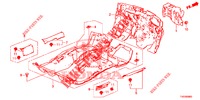 TAPETE PISO/ISOLADOR  para Honda CIVIC DIESEL 1.6 ES 5 portas 6 velocidades manuais 2013