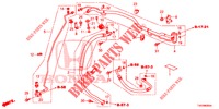 AR CONDICIONADO (FLEXIBLES/TUYAUX) (DIESEL) (1.6L) (RH) para Honda CIVIC DIESEL 1.6 EX 5 portas 6 velocidades manuais 2013