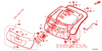 PAINEL PORTA TRASEIRA(2 PORTAS)  para Honda CIVIC DIESEL 1.6 EX 5 portas 6 velocidades manuais 2013