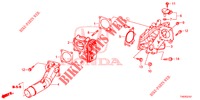 VÁLVULA DE ALETA DE ADMISSÃO (DIESEL) (1.6L) para Honda CIVIC DIESEL 1.6 EX 5 portas 6 velocidades manuais 2013