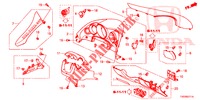 GUARNICAO INSTRUMENTOS (COTE DE CONDUCTEUR) (RH) para Honda CIVIC DIESEL 1.6 S 5 portas 6 velocidades manuais 2013