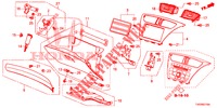 GUARNICAO INSTRUMENTOS (COTE DE PASSAGER) (RH) para Honda CIVIC DIESEL 1.6 S 5 portas 6 velocidades manuais 2013
